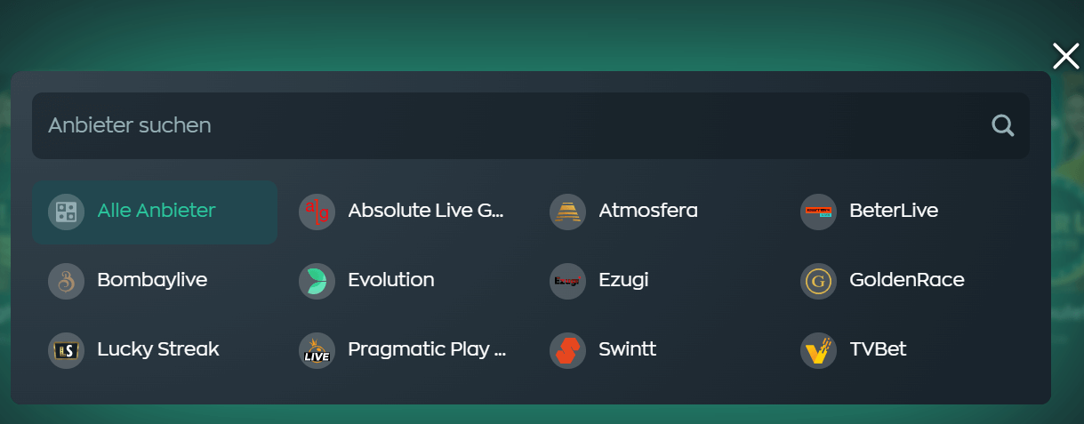 Vave Casino Spieleanbieter