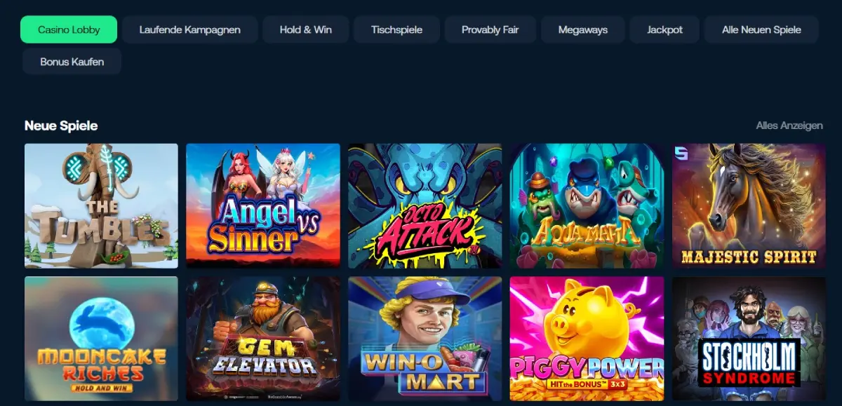 betpanda Spieleauswahl