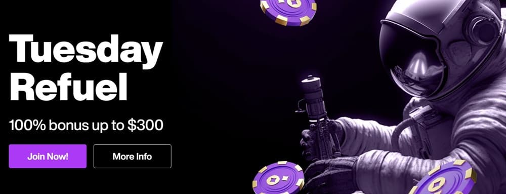 justcasino.io refuel tuesday