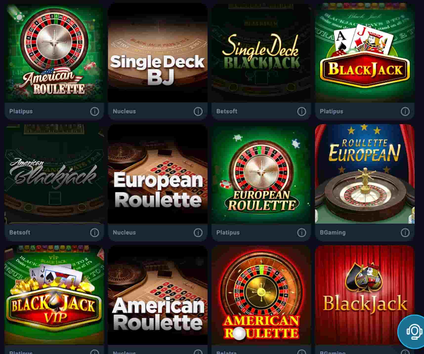 Thunderpick Tischspiele