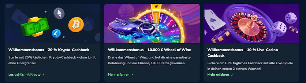 winz casino bonus angebote für neukunden