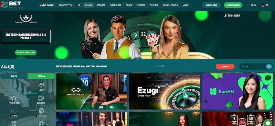 22bet Krypto Casino