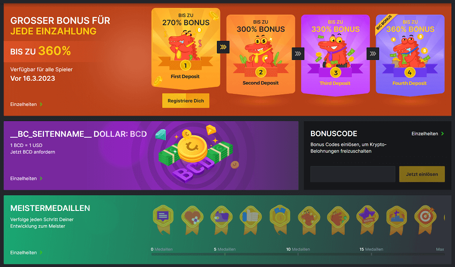 BC.Game Bonusübersicht
