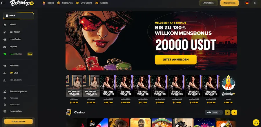 Betswap Krypto Casino