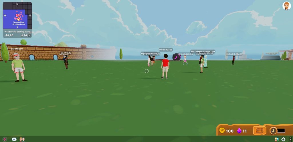 Decentraland mit anderen Spielern