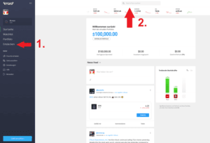 Etoro Konto Übersicht