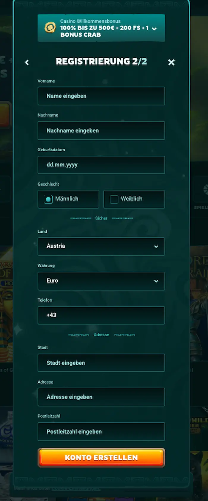 Playio Casino Registrierung 3