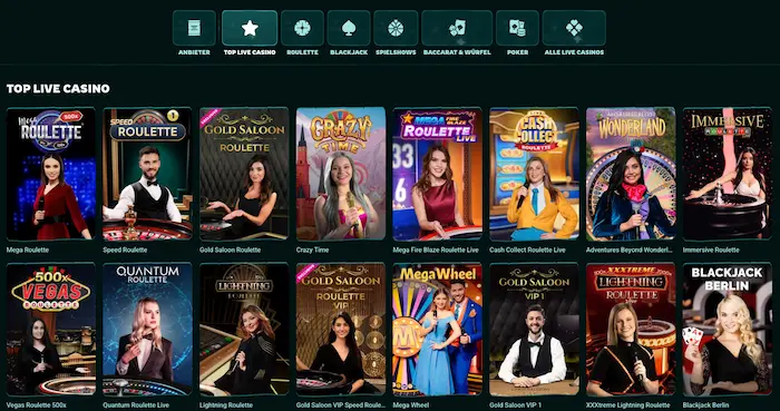 Playio Casino top live casinos