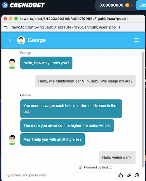 casinobet kundenservice