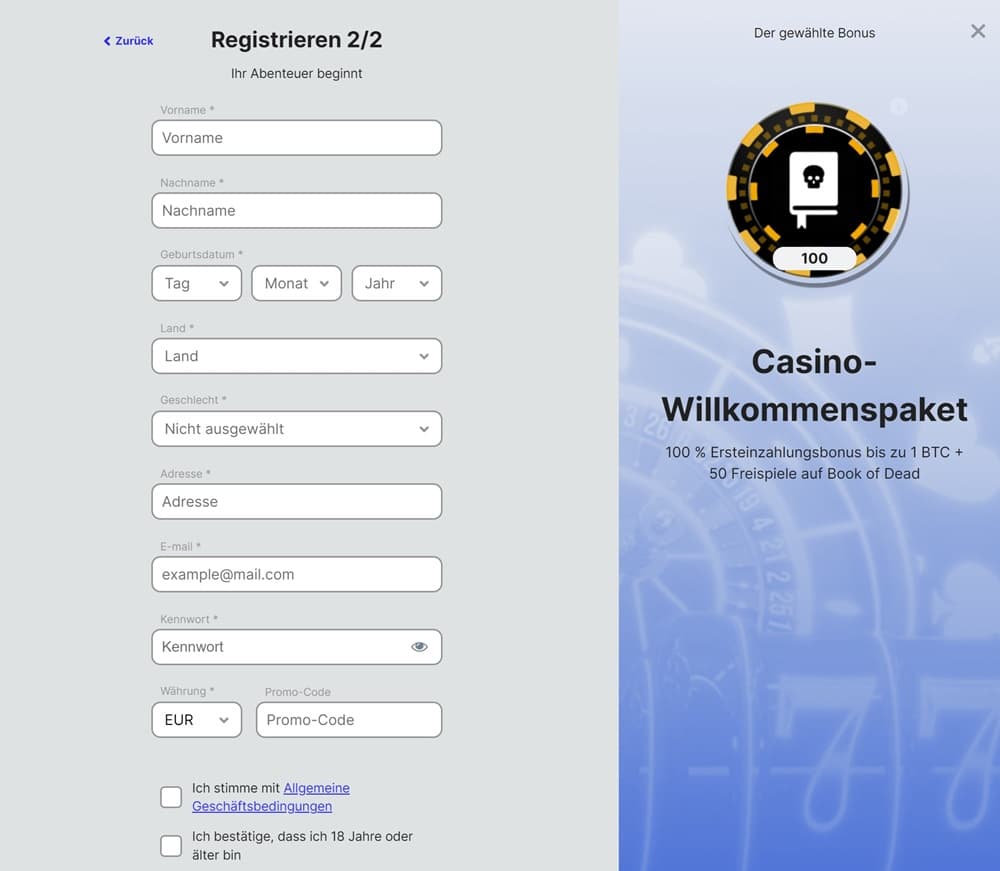 cryptobet registrierungsformular