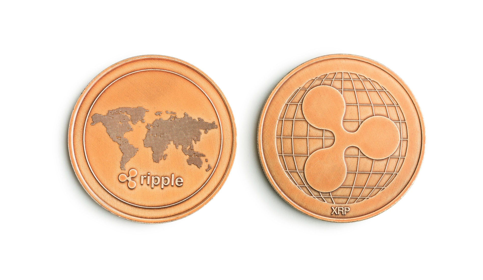 Golde ripple coins.