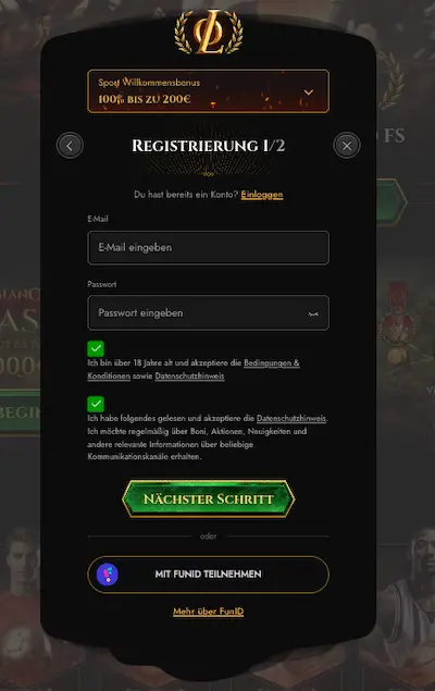 legiano casino anmeldung 3