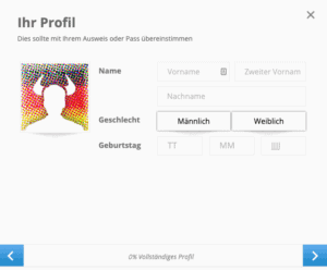 etoro persönliche Daten eingeben